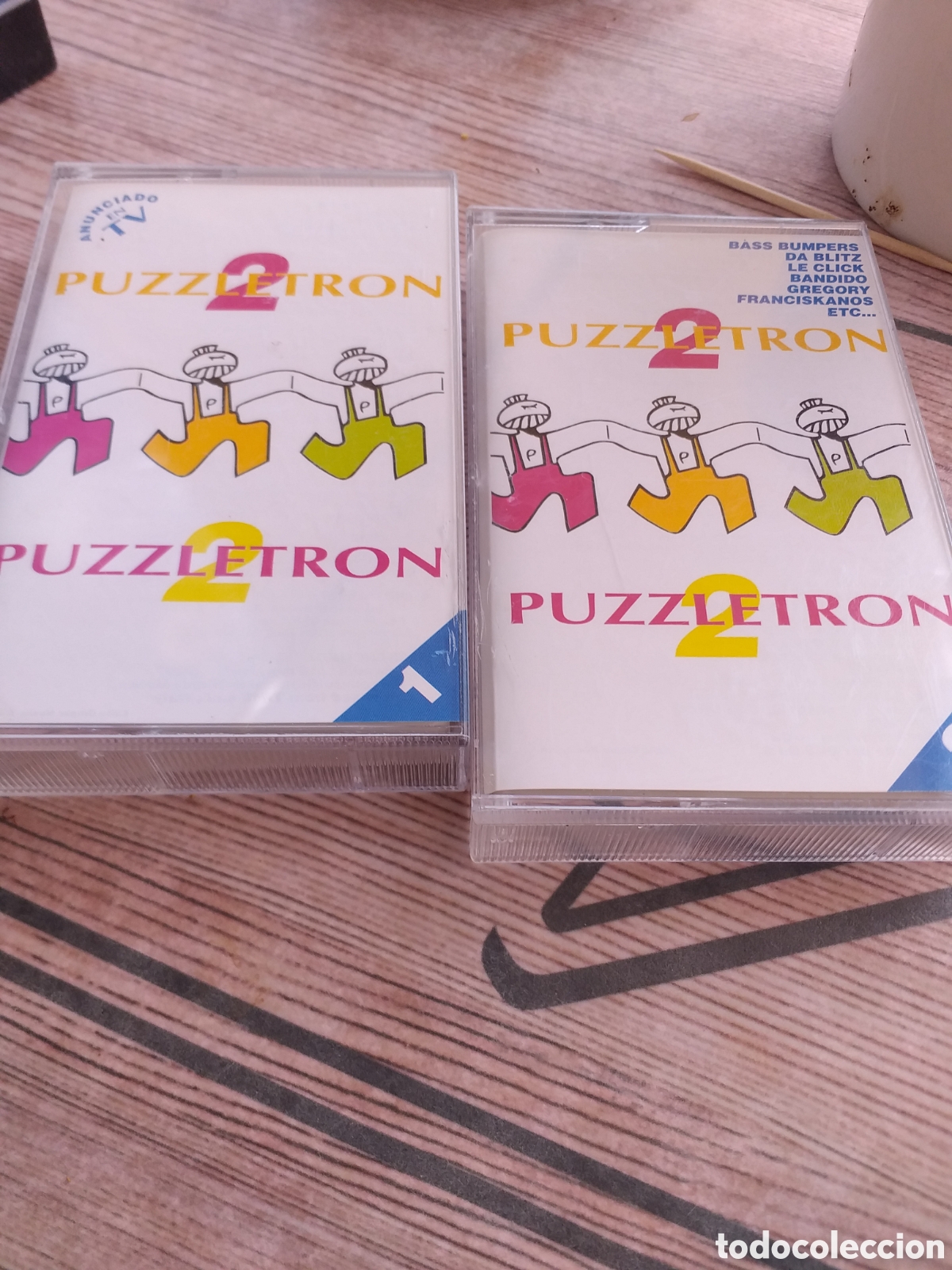 Casetes antiguos: 2 Casete-PUZZLETRON 1 Y 2 - Foto 1