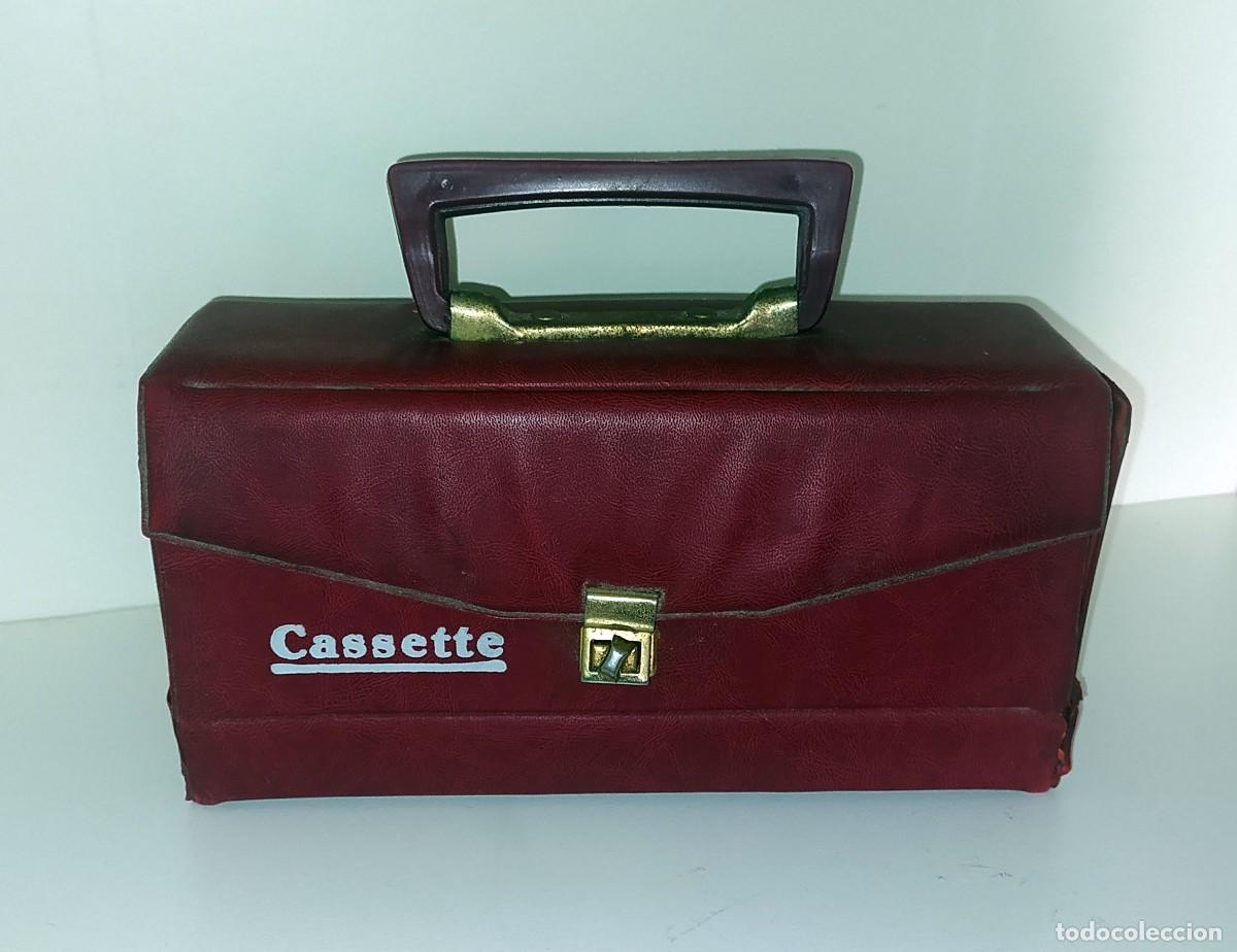Casetes antiguos: ANTIGUO MALETIN PORTA CASSETTES - Foto 1