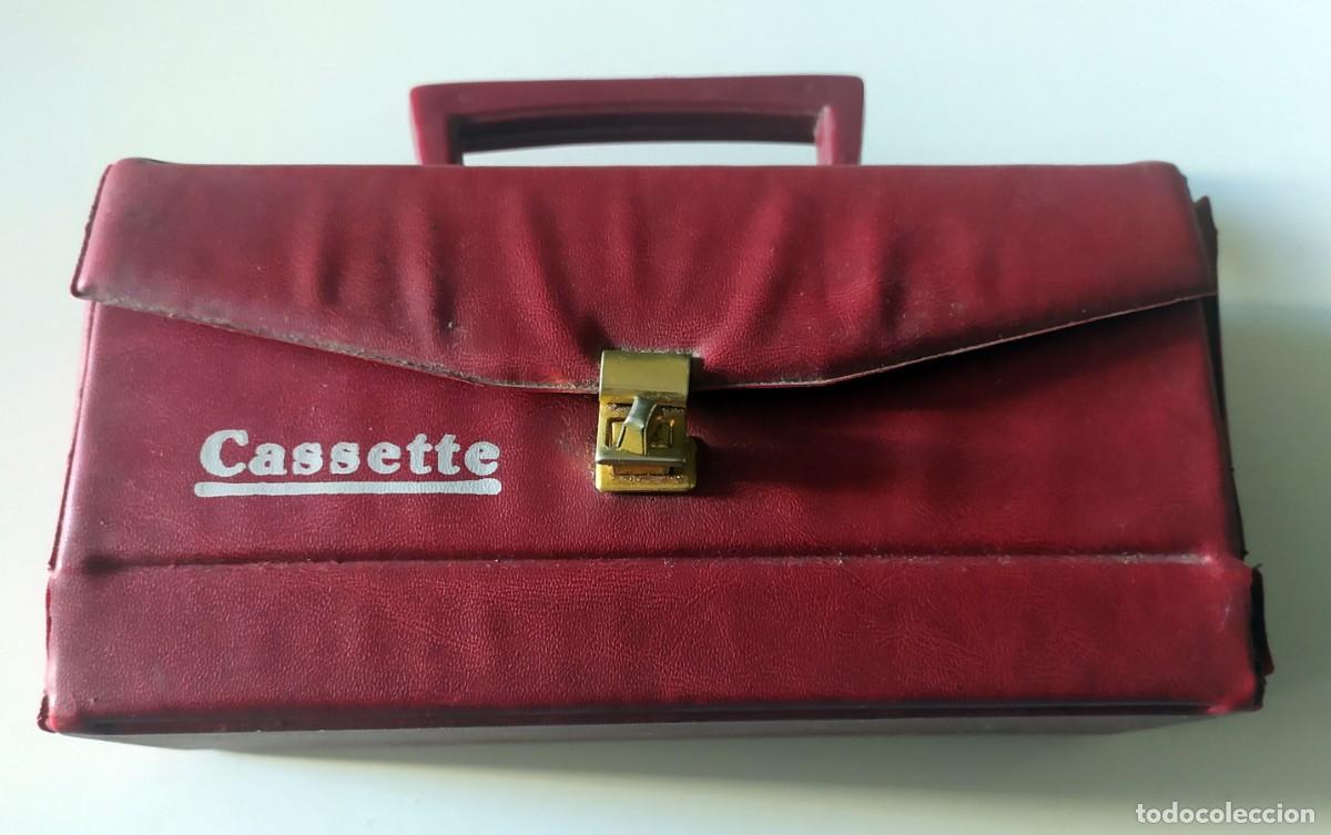 Casetes antiguos: ANTIGUO MALETIN PORTA CASSETTES - Foto 2