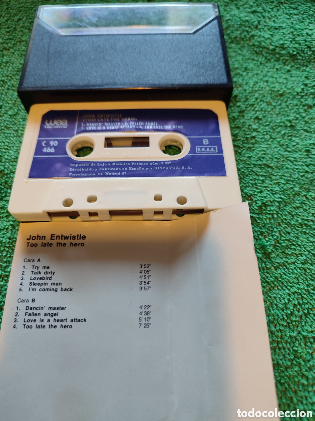 Casetes antiguos: John Entwistle - Too late the hero - Foto 4