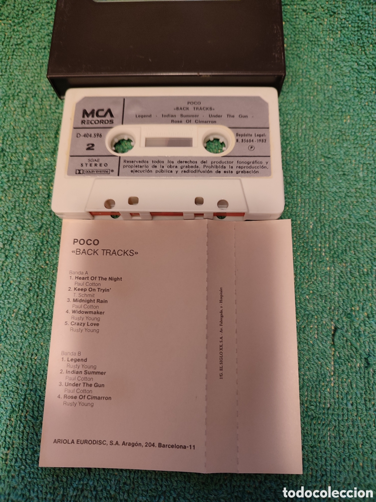 Casetes antiguos: Poco - Back Tracks casettes - Foto 4