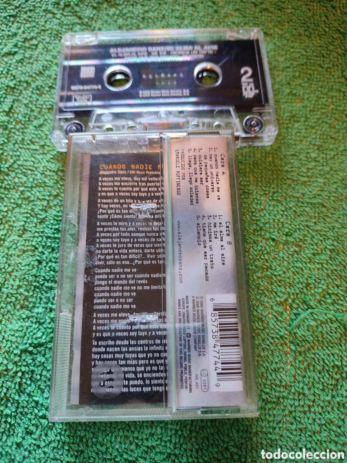 Casetes antiguos: Alejandro Sanz - El alma al aire - Foto 2