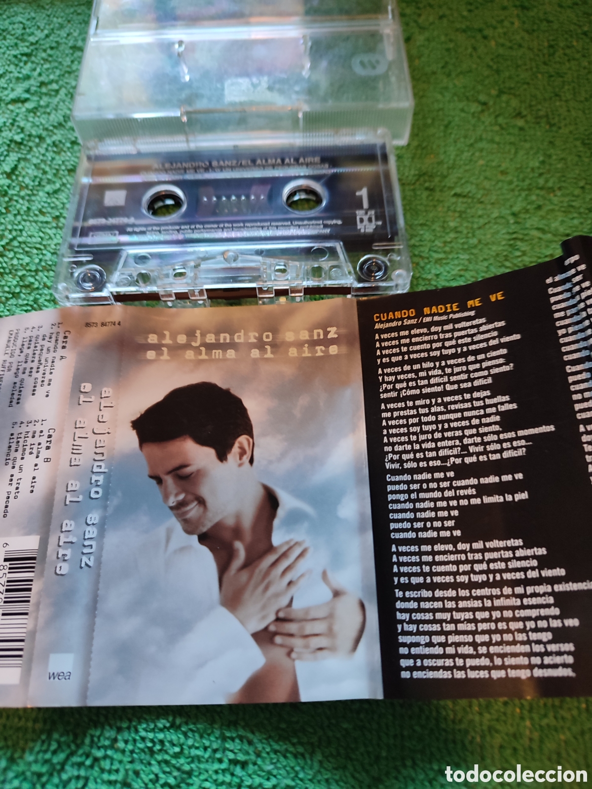 Casetes antiguos: Alejandro Sanz - El alma al aire - Foto 3