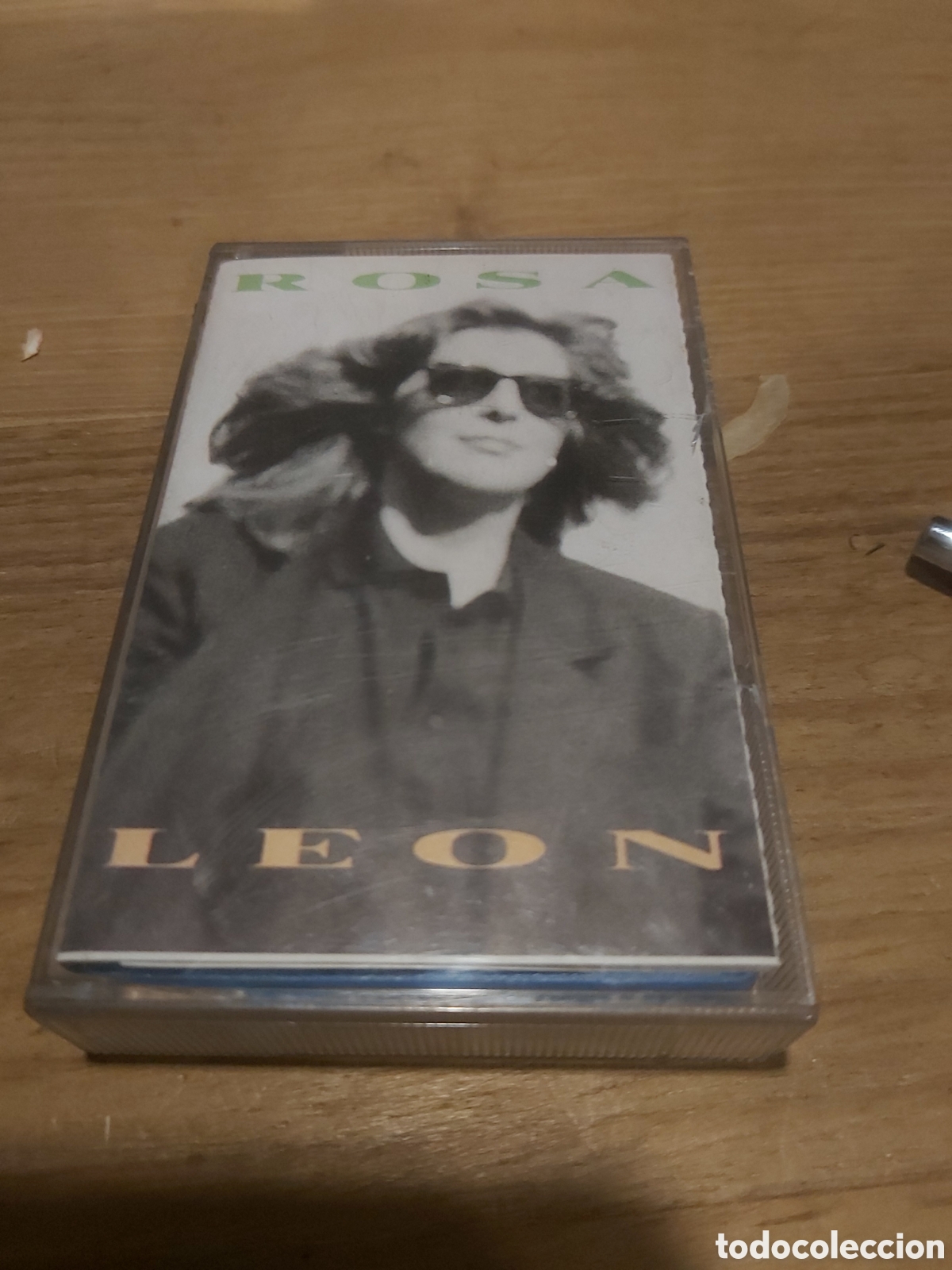 Casetes antiguos: Cassette rosa le&oacute;n