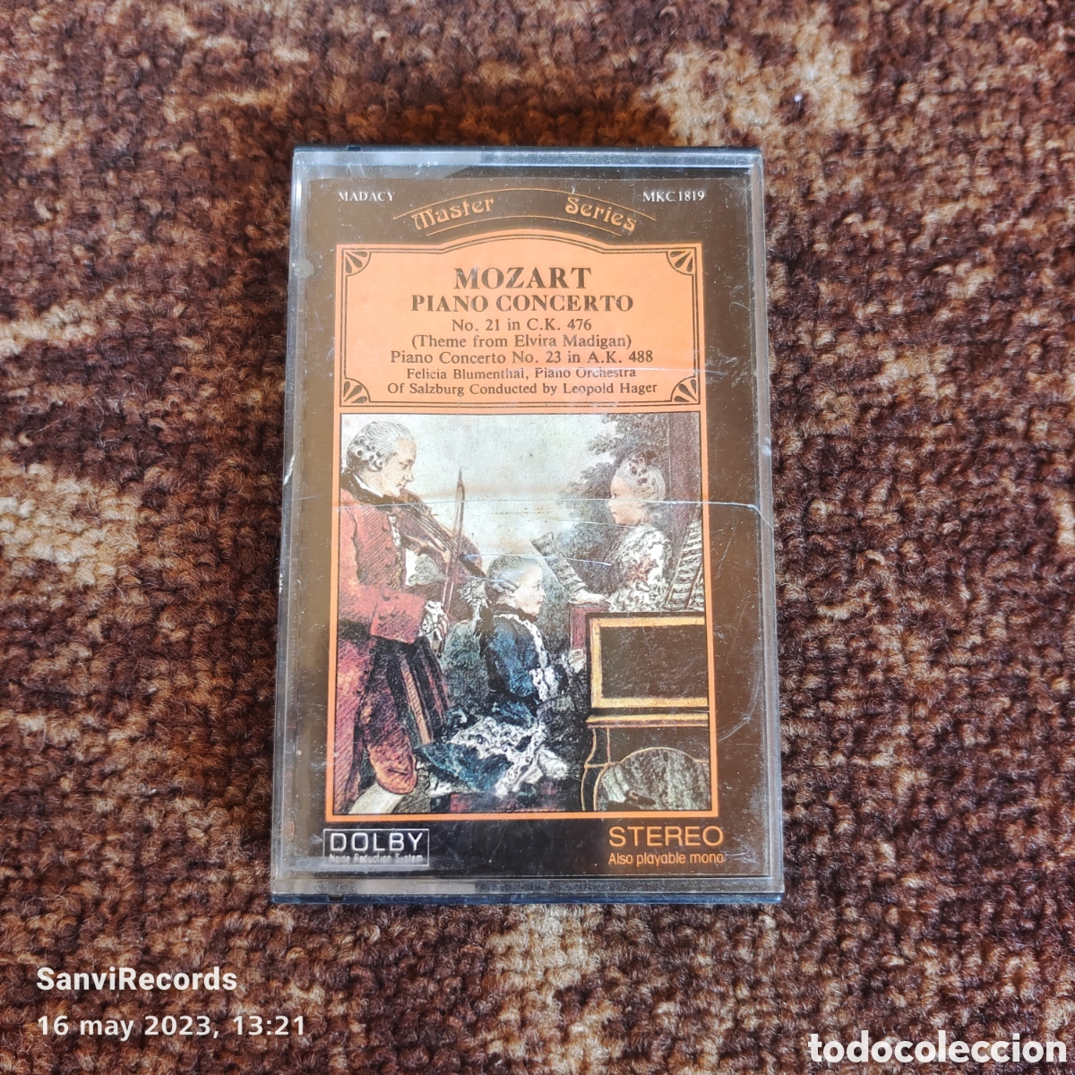 Casetes antiguos: CASETE: MOZART (MASTER SERIES) - Foto 1