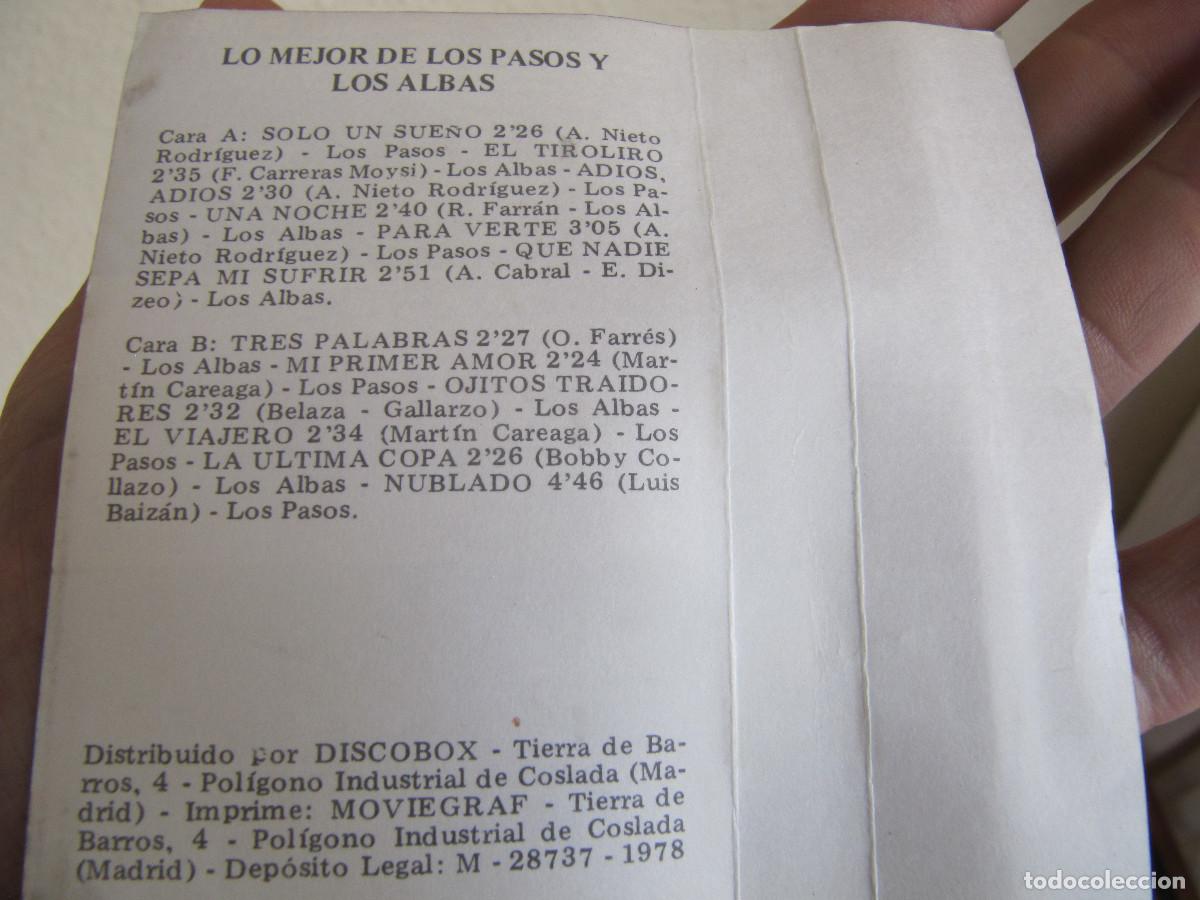 Casetes antiguos: Los Pasos / Los Albas &ndash; Los Pasos / Los Albas RARO CASETTE - Foto 8
