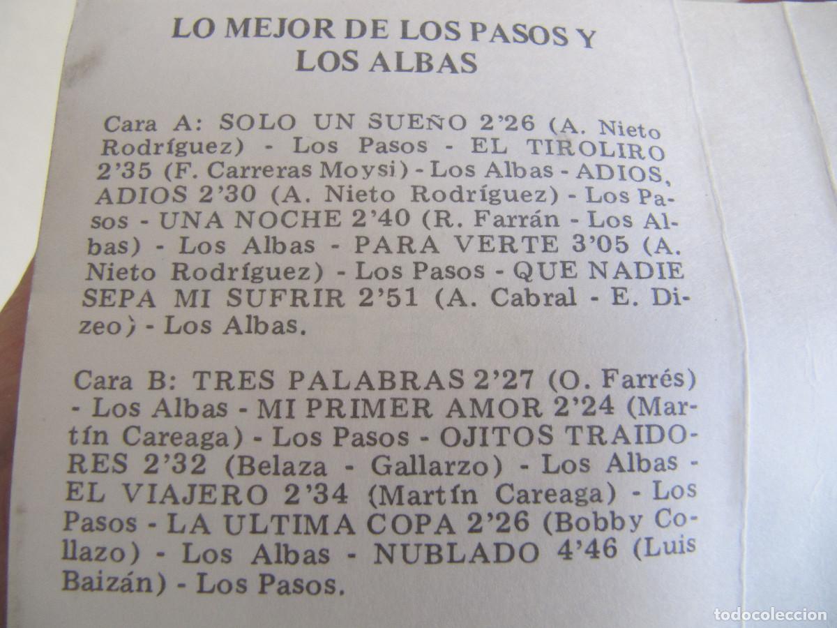 Casetes antiguos: Los Pasos / Los Albas &ndash; Los Pasos / Los Albas RARO CASETTE - Foto 9
