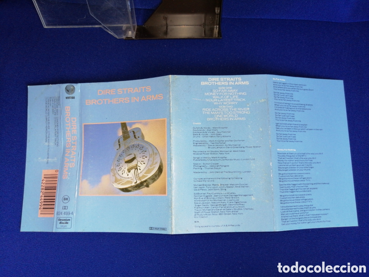 Casetes antiguos: DIRE STRAITS BROTHERS IN ARMS - Foto 3