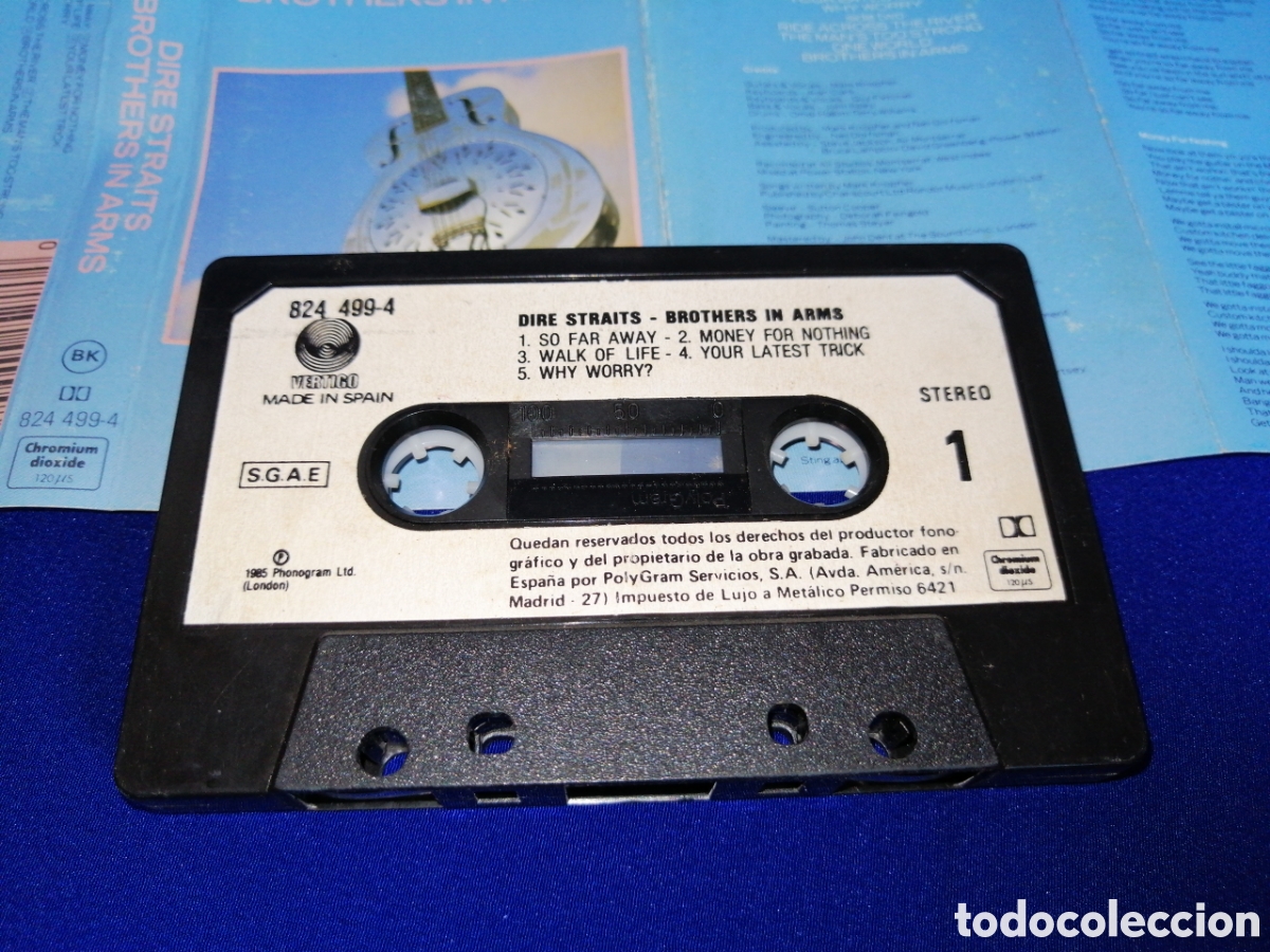 Casetes antiguos: DIRE STRAITS BROTHERS IN ARMS - Foto 4