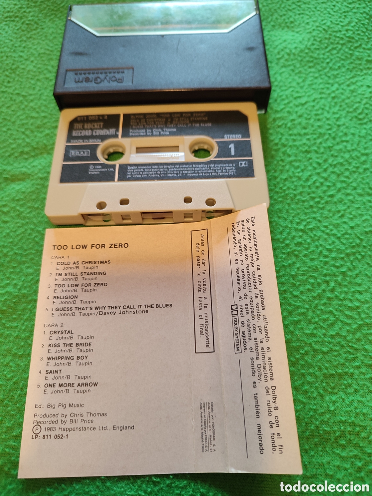 Casetes antiguos: Elton John - Too low for zero - Foto 4