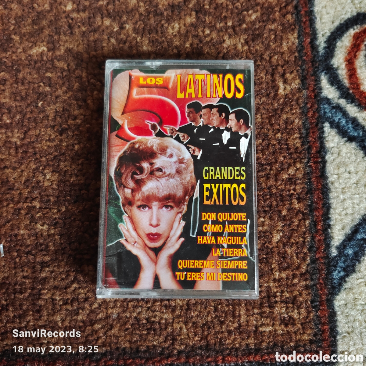 Casetes antiguos: CASETE: LOS 5 LATINOS, GRANDES &Eacute;XITOS - Foto 1