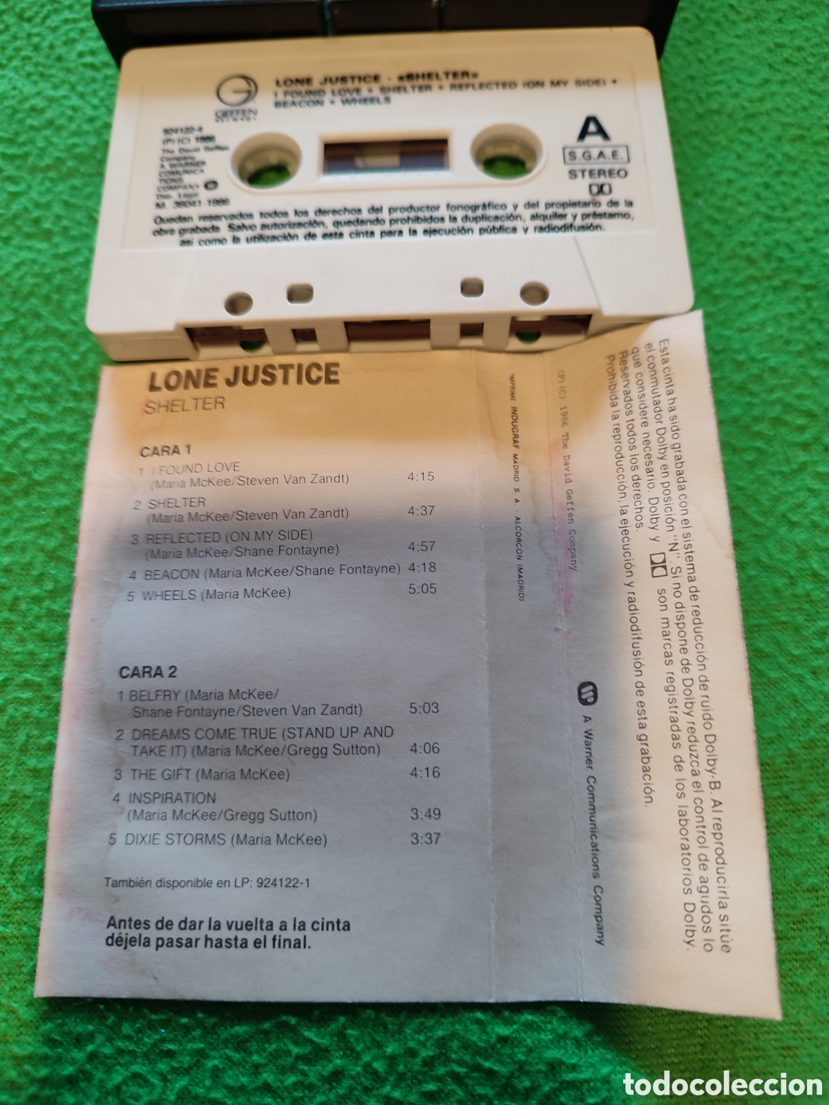 Casetes antiguos: Lone Justice - Shelter - Foto 4