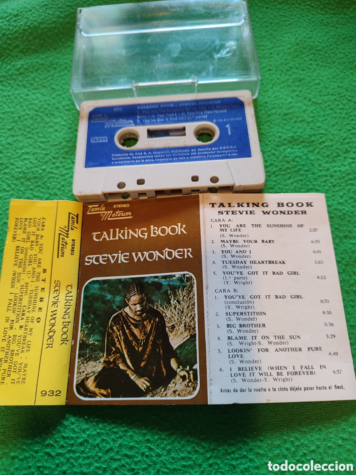 Casetes antiguos: Stevie Wonder - Talking book - Foto 3