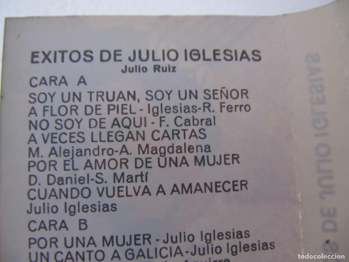 Casetes antiguos: EXITOS DE JULIO IGLESIAS CASETTE MUY RARO - Foto 5