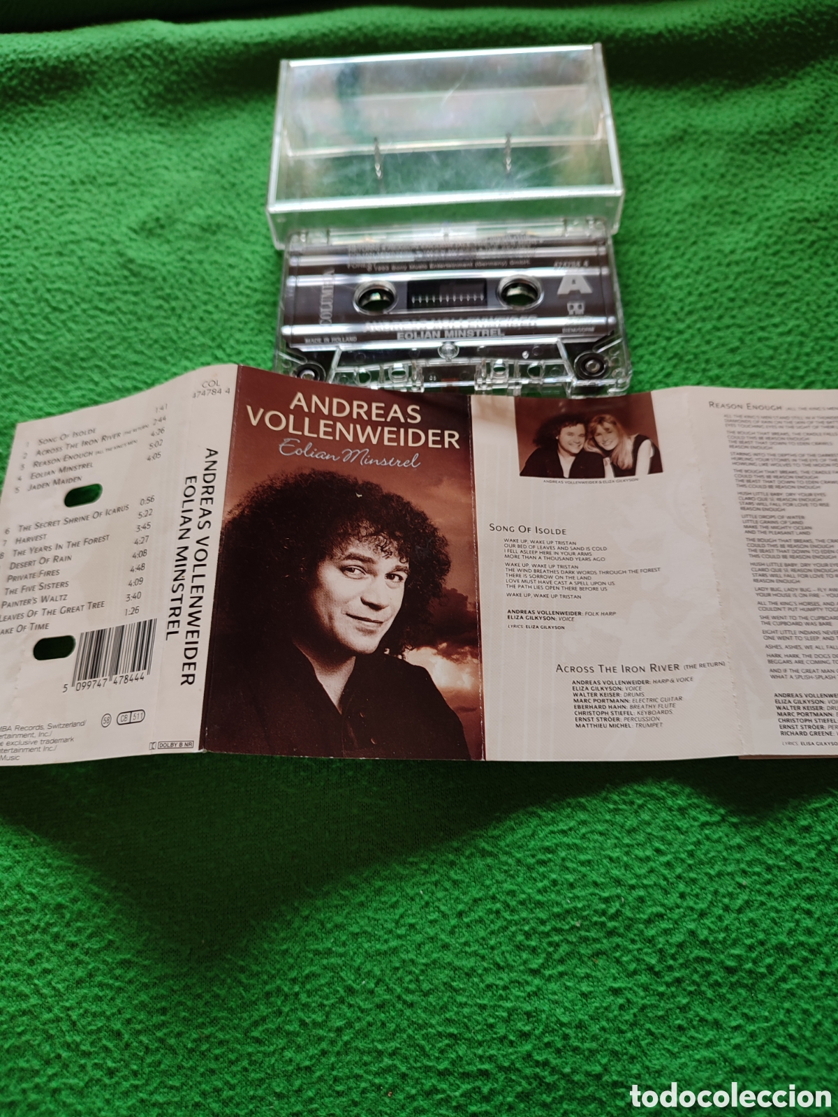Casetes antiguos: Andreas Vollenweider - Eolian minstrel - Foto 3