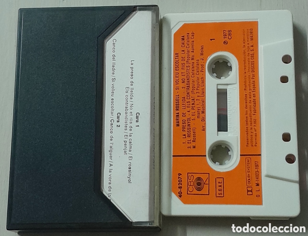 Casetes antiguos: MARINA ROSELL - SI VOLIEU ESCOLTAR - Foto 2