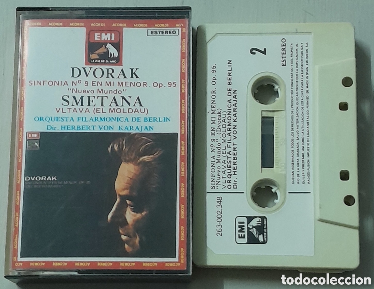 Casetes antiguos: DVORAK - SMETANA - VON KARAJAN - Foto 1