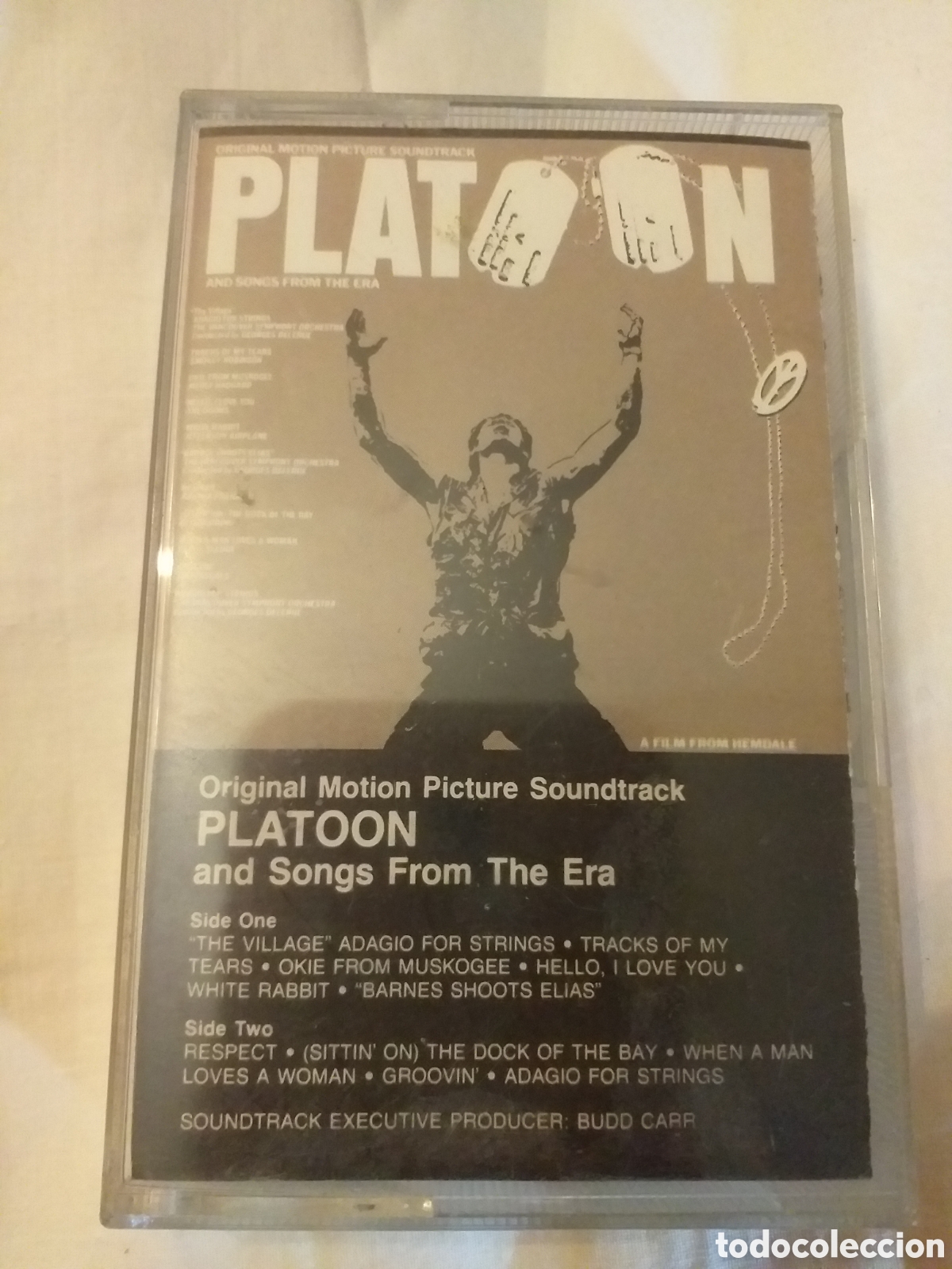 Cassettes Anciennes: Casete-Original Motion picture soundtrack PLATOON and Songs From the Era