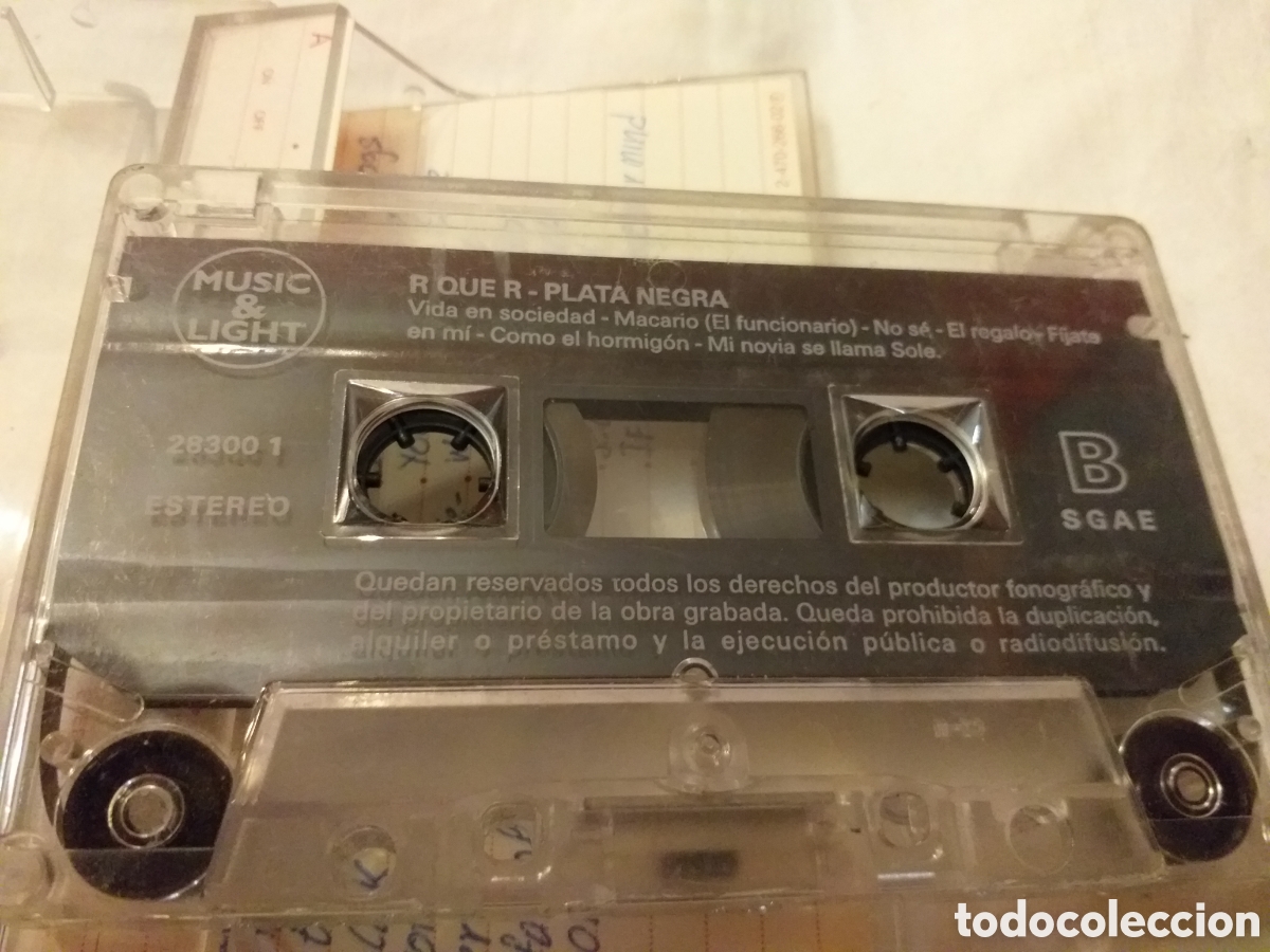 Cassettes Anciennes: Casete-R QUE R - PLATA NEGRA