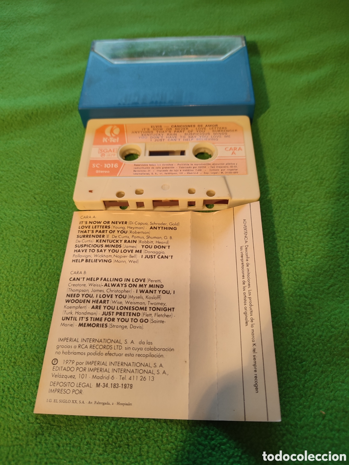 Casetes antiguos: Elvis Presley - Canciones de amor - Foto 4