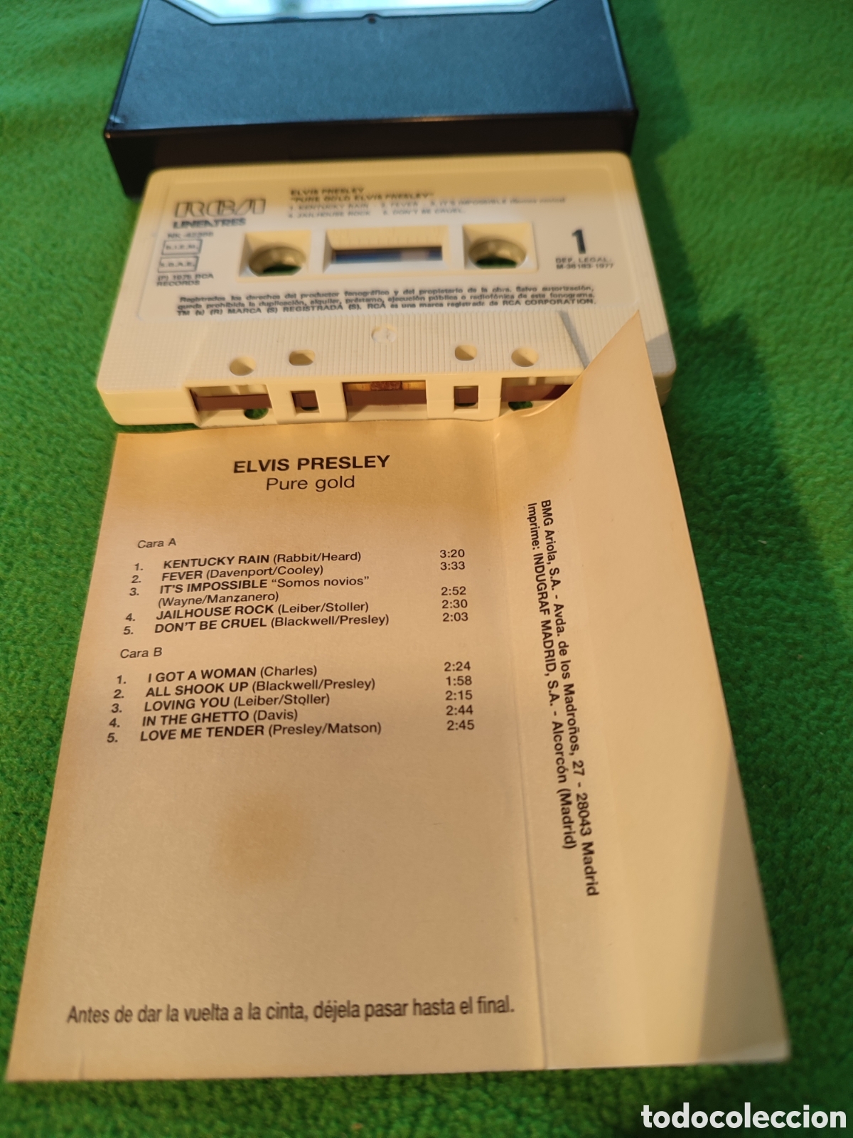 Casetes antiguos: Elvis Presley - Pure Gold - Foto 4