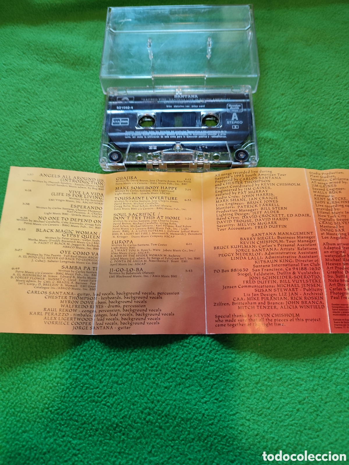 Casetes antiguos: Santana - Sacred Fire - Foto 4