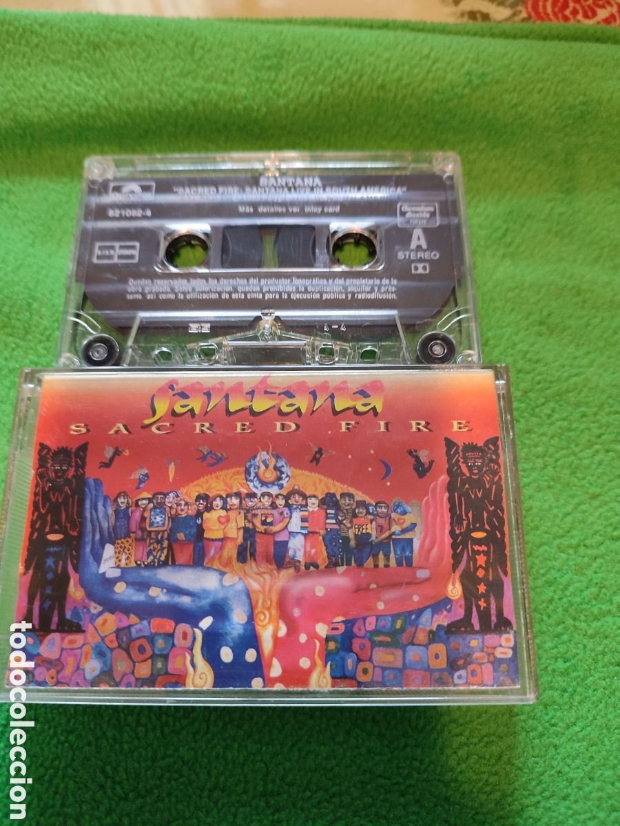 Casetes antiguos: Santana - Sacred Fire - Foto 1