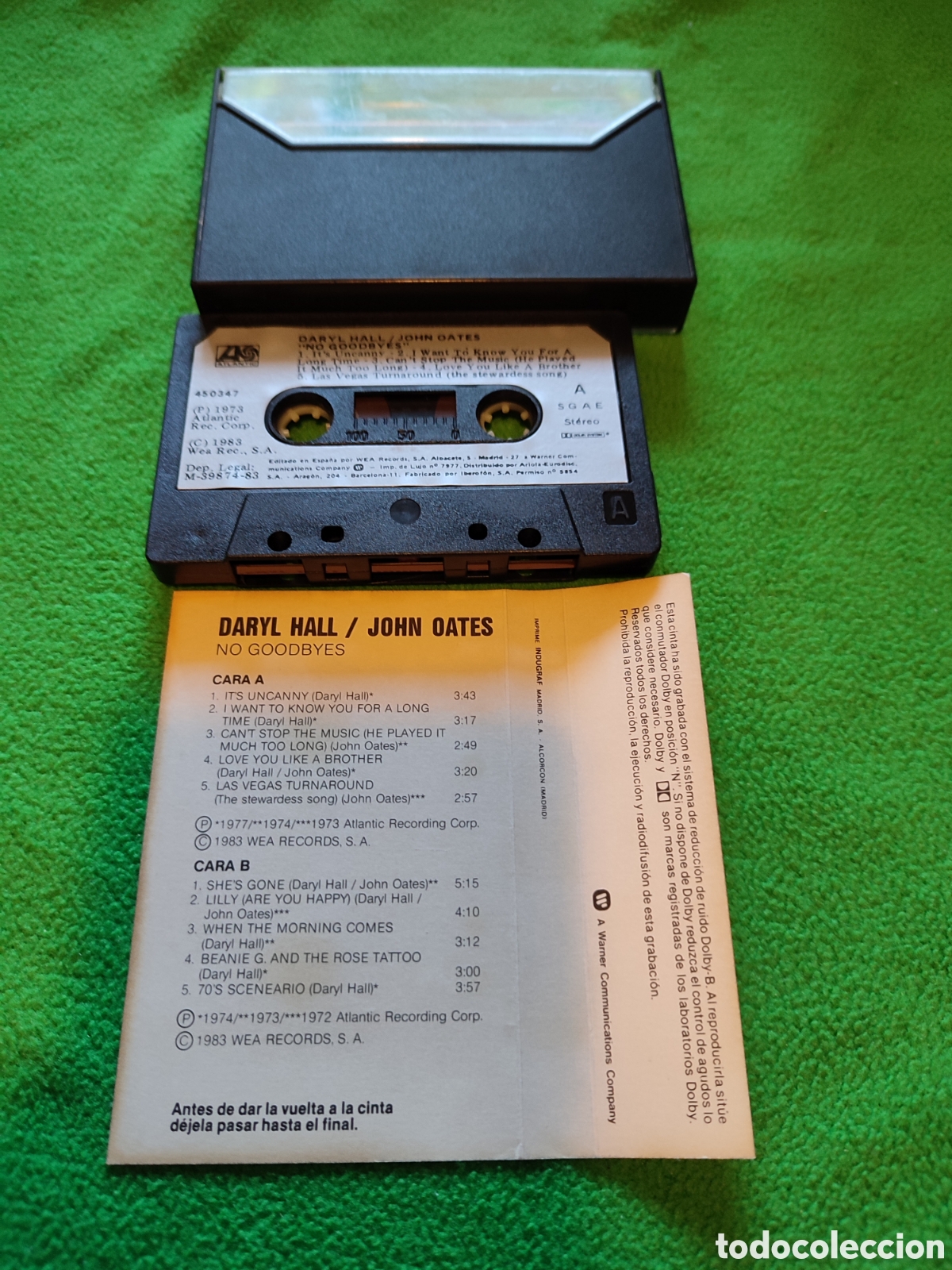 Casetes antiguos: Daryl Hall & John Oates - No goodbyes - Foto 4