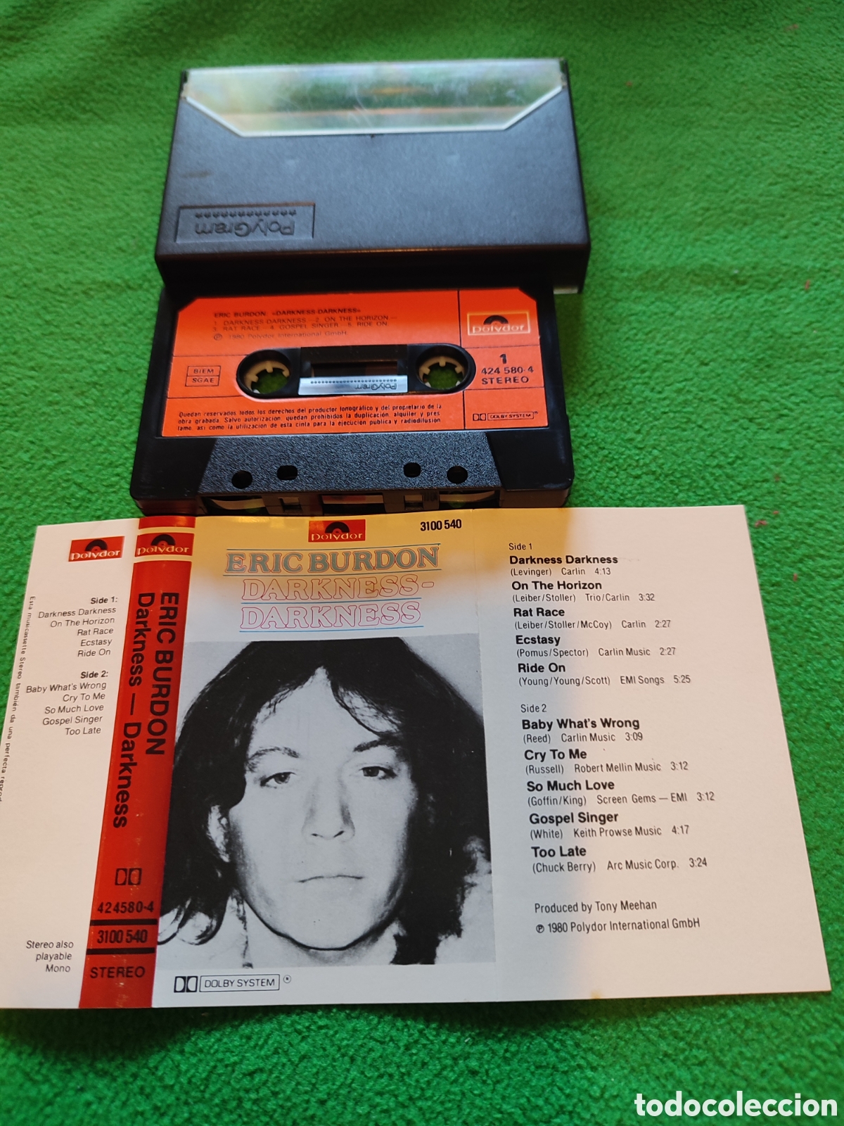 Casetes antiguos: Eric Burdon - Darkness Darkness - Foto 3