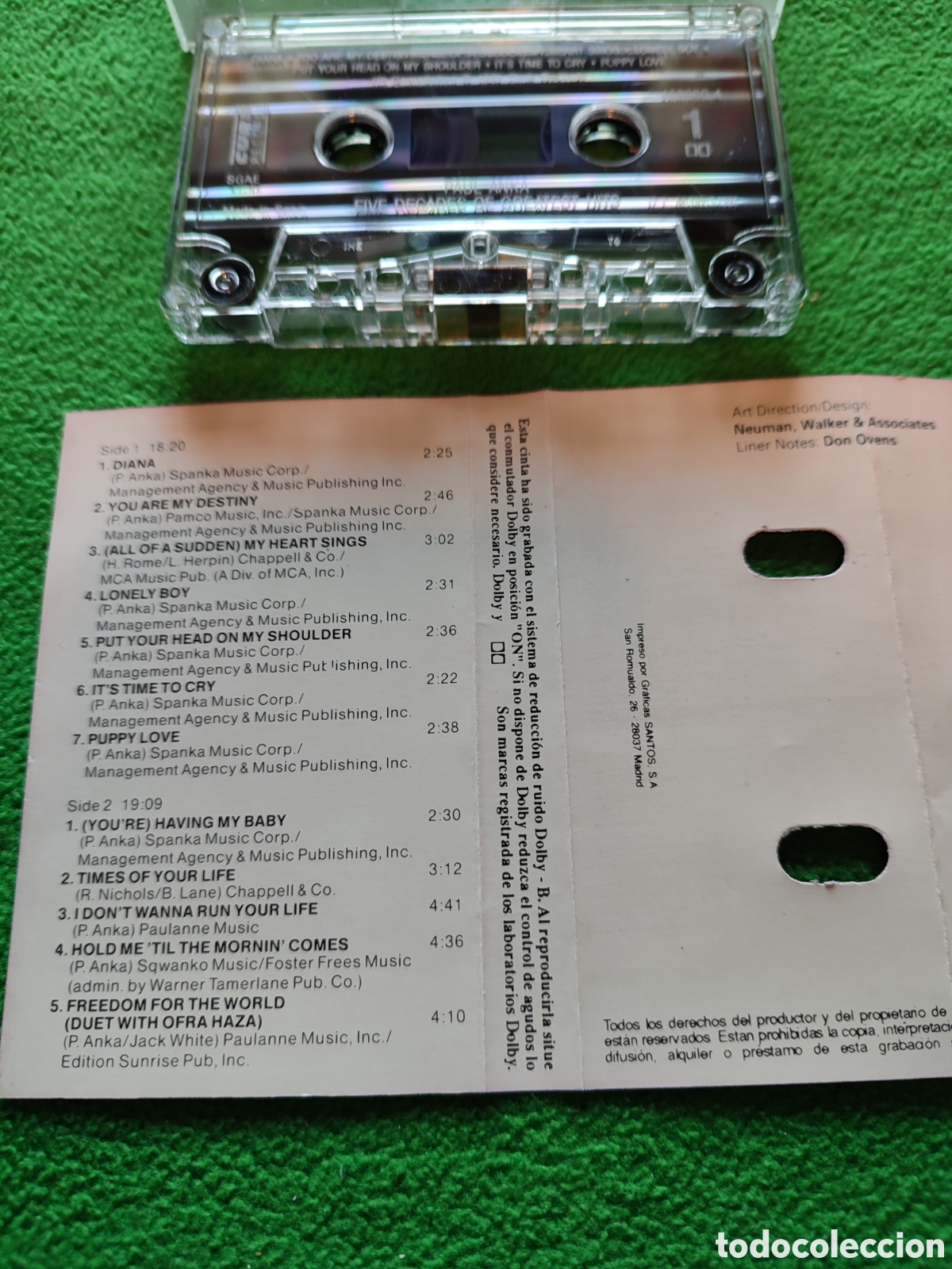 Casetes antiguos: Paul Anka -Five d&eacute;cades - Foto 4