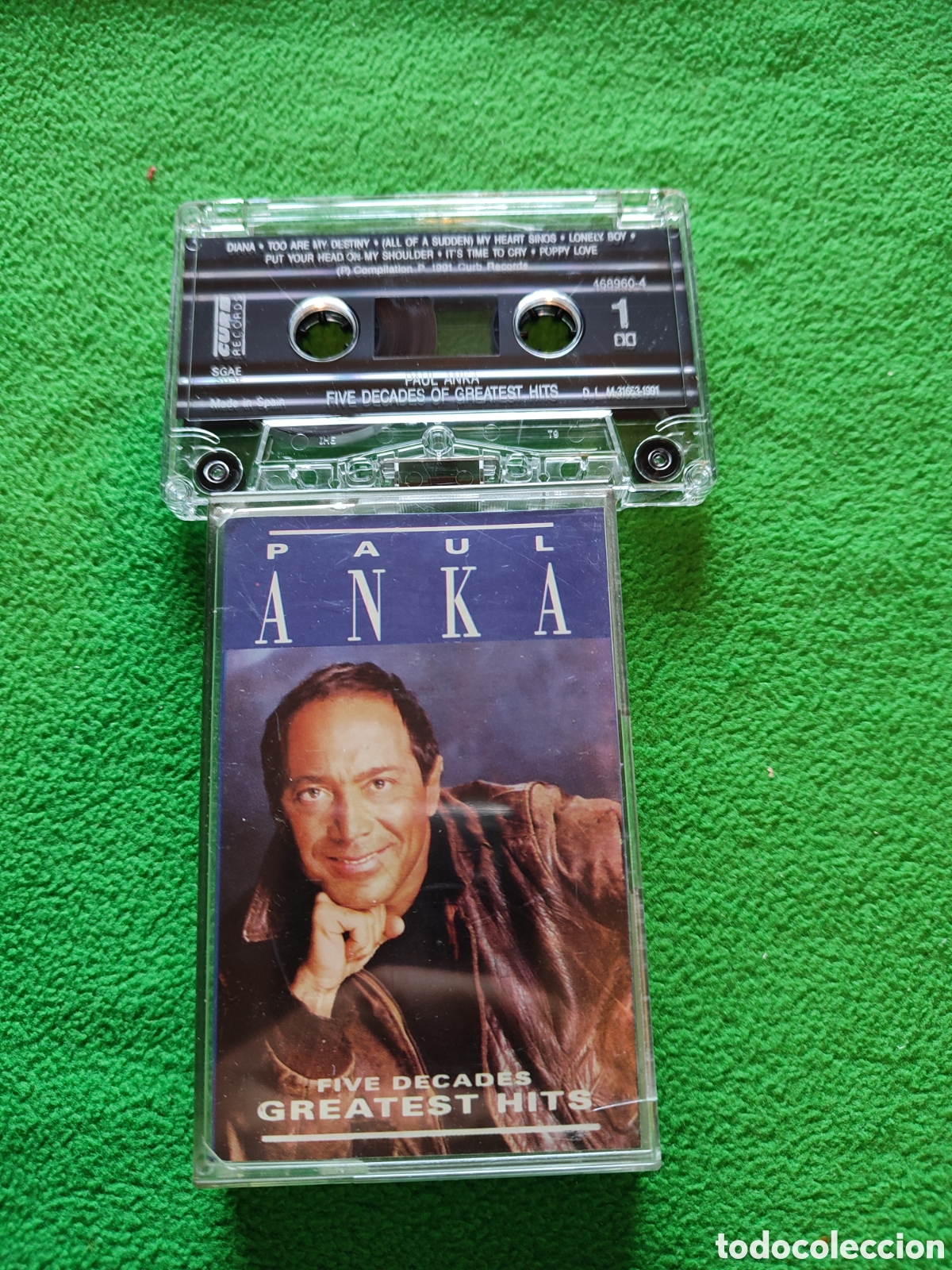 Casetes antiguos: Paul Anka -Five d&eacute;cades - Foto 1