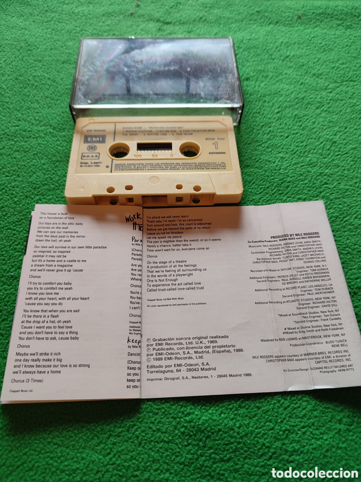 Casetes antiguos: Diana Ross - Workin overtime - Foto 4