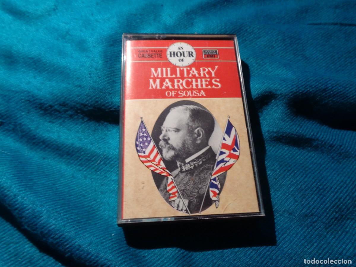 Cassette antiche: AN HOUR OF MILITARY MARCHES OF SOUSA. 1986. CASETE (#)