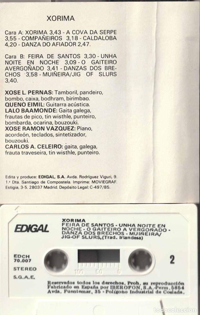 Casetes antiguos: XORIMA (CASSETTE EDIGAL 1985) - Foto 2