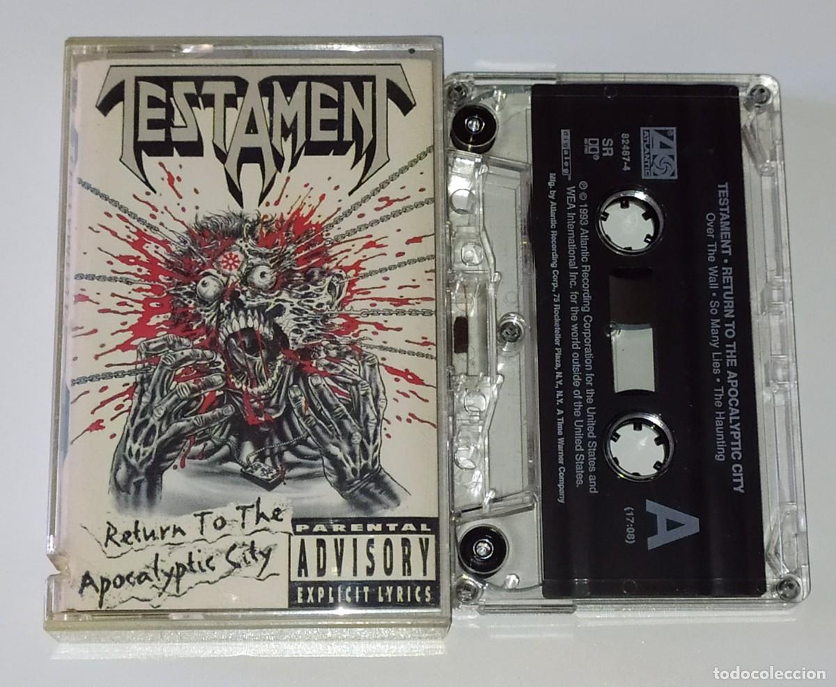 Casetes antiguos: CASSETTE TESTAMENT - RETURN TO THE APOCALYPTIC CITY - Foto 1
