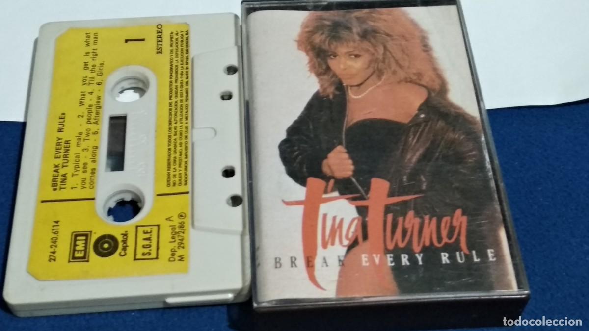 Casetes antiguos: TINA TURNER / BREAK EVERY RULE - 1986 EMI - CASETE CINTA CASSETTE