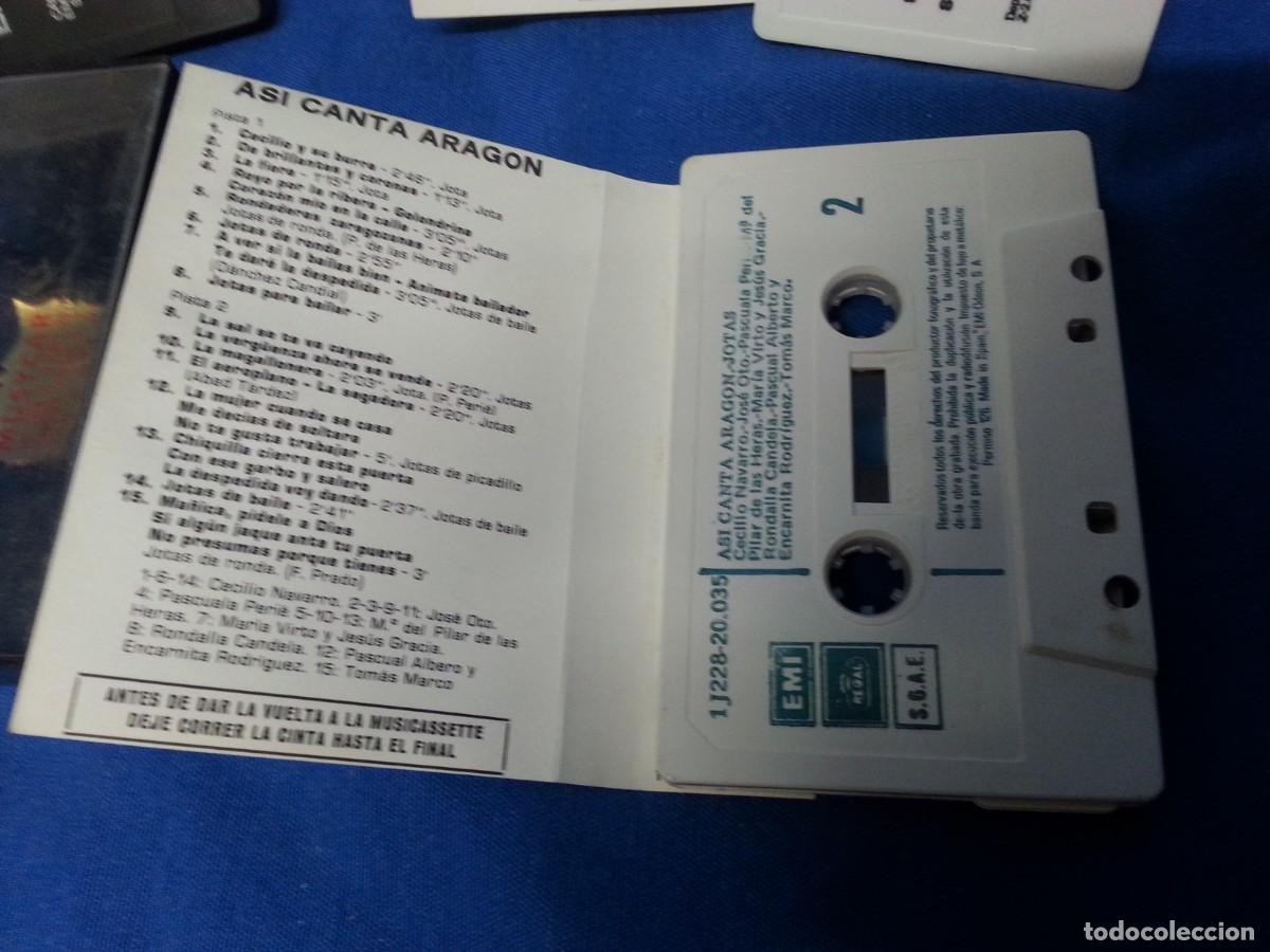 Casetes antiguos: LOTE DE 3 CASETES DE ARAG&Oacute;N - Foto 5