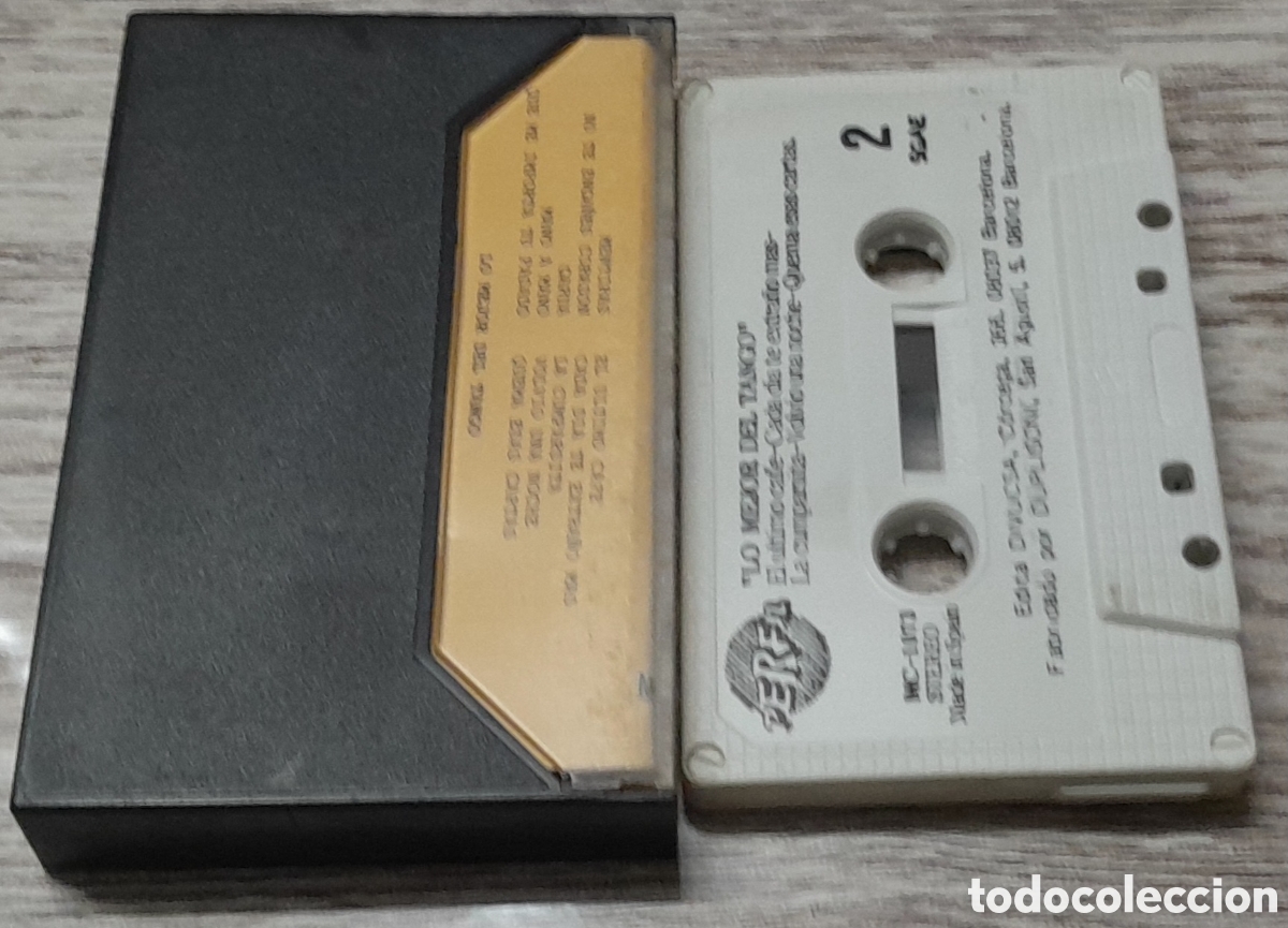 Casetes antiguos: LO MEJOR DEL TANGO - PERFIL 1989 - Foto 2