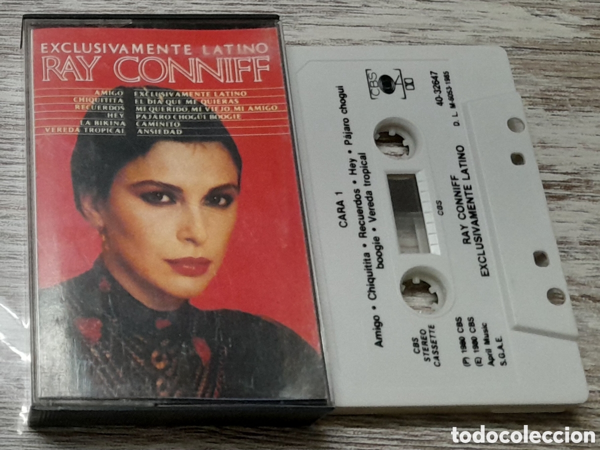Casetes antiguos: RAY CONNIFF - EXCLUSIVAMENTE LATINO - CBS - 1985 - Foto 1