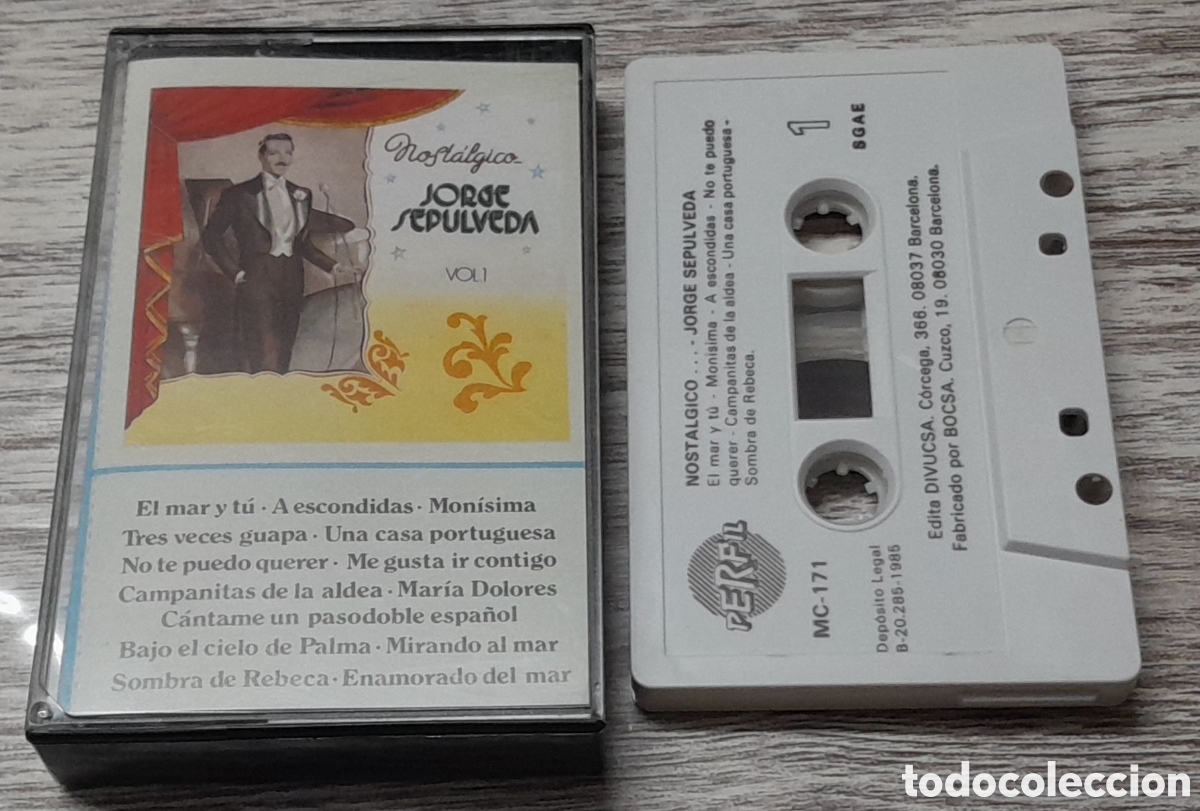 Casetes antiguos: JORGE SEPULVEDA - NOSTALGICO VOL. 1 - Foto 1