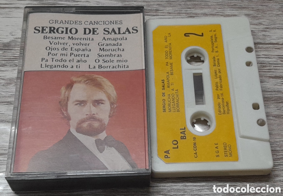 Casetes antiguos: SERGIO DE SALAS - GRANDES CANCIONES - Foto 1