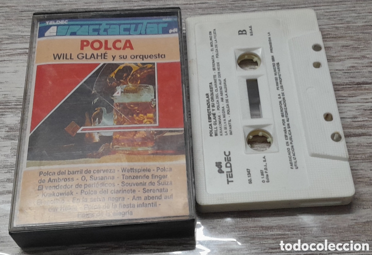 Casetes antiguos: WILL GLAH&Eacute; Y SU ORQUESTA - POLCA - Foto 1