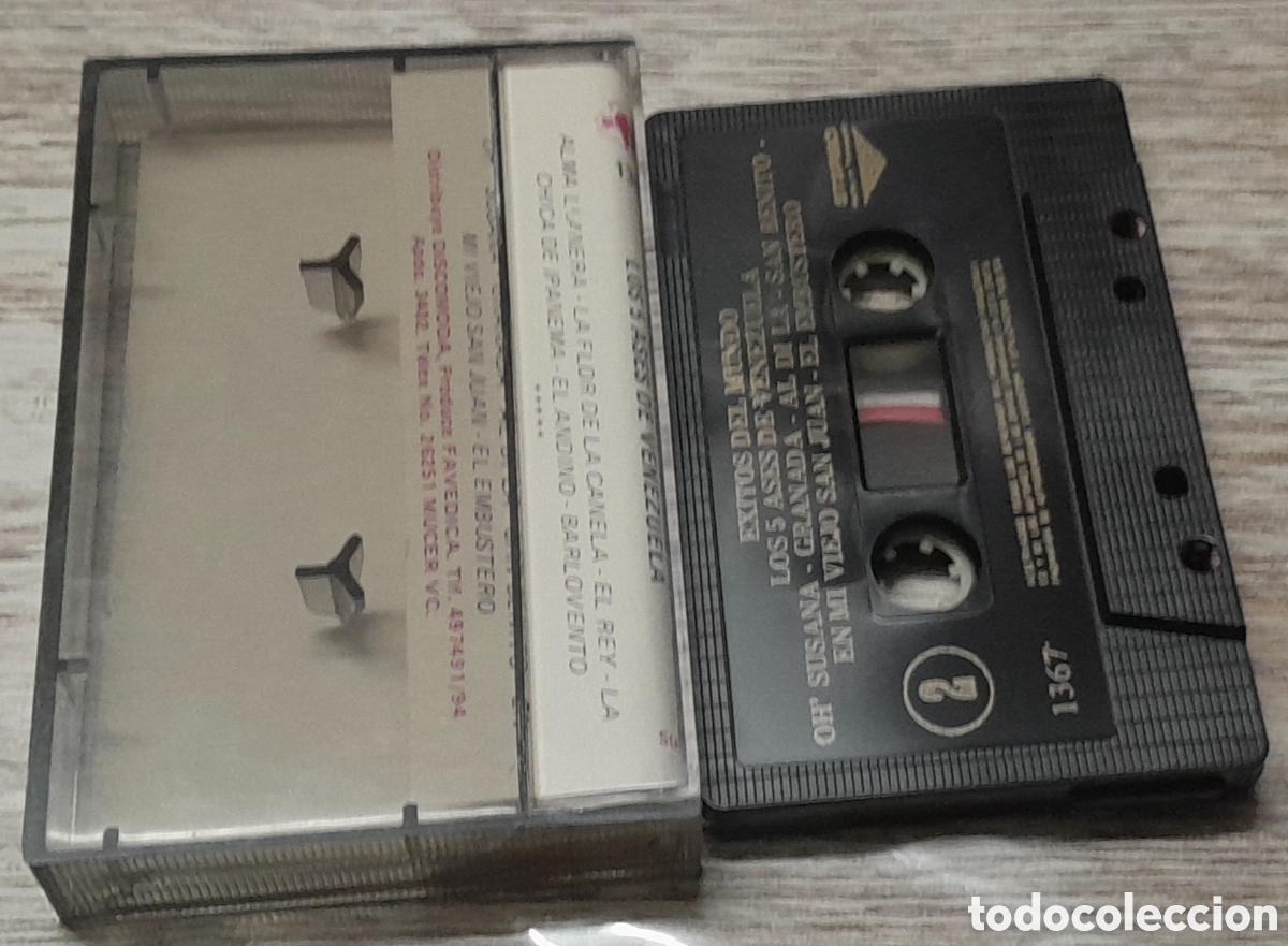 Casetes antiguos: LOS 5 ASES DE VENEZUELA - EXITOS DEL MUNDO - Foto 2