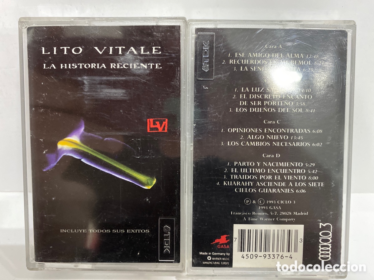 Casetes antiguos: Lito Vitale - La Historia Reciente (2xCass, Comp) - Foto 1