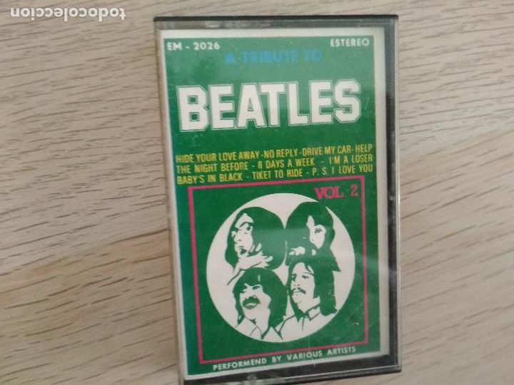 Casetes antiguos: tribute to, the, beatles evolutionary, vol 2, 1975, ed espa&ntilde;ola em.2026,estereo