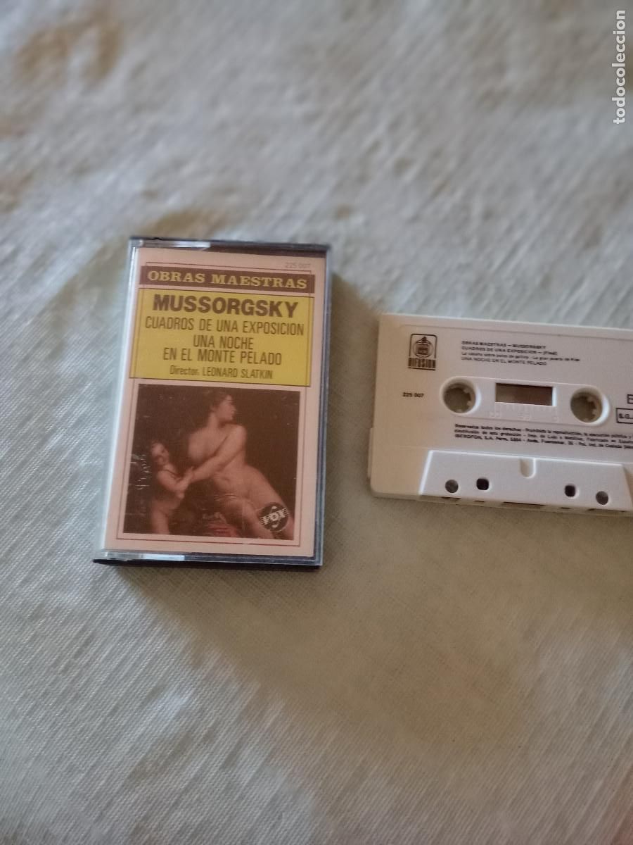 Old Cassettes: MUSS0RGSKY CUADROS DE UNA EXPOSICION UNA NOCHE EN EL MONTE PELADO director leonard slatkinCASET