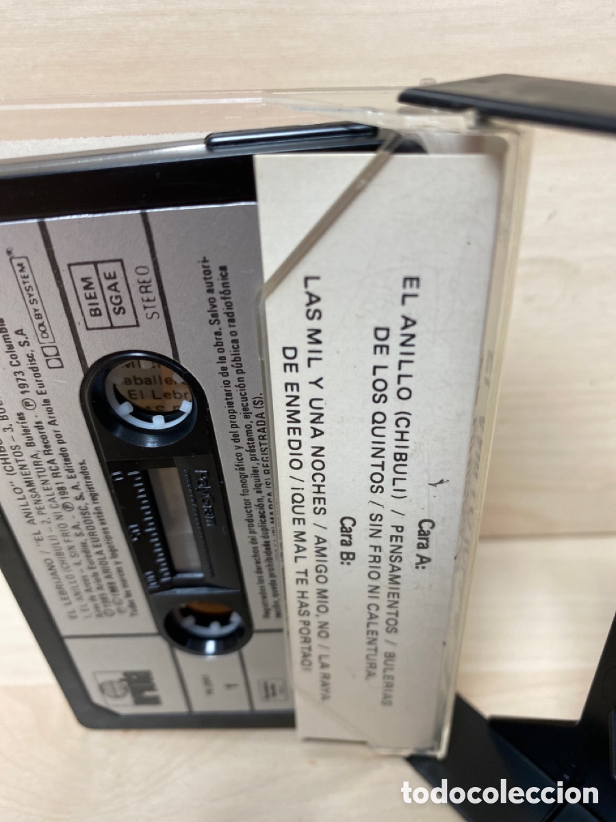 Casetes antiguos: El Lebrijano - El Anillo (Chibuli) (Cassette) - Foto 2