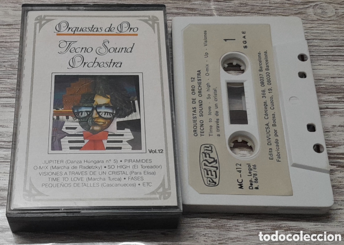 Cassetes antigas: TECNO SOUND ORCHESTRA - ORQUESTAS DE ORO VOL. 12