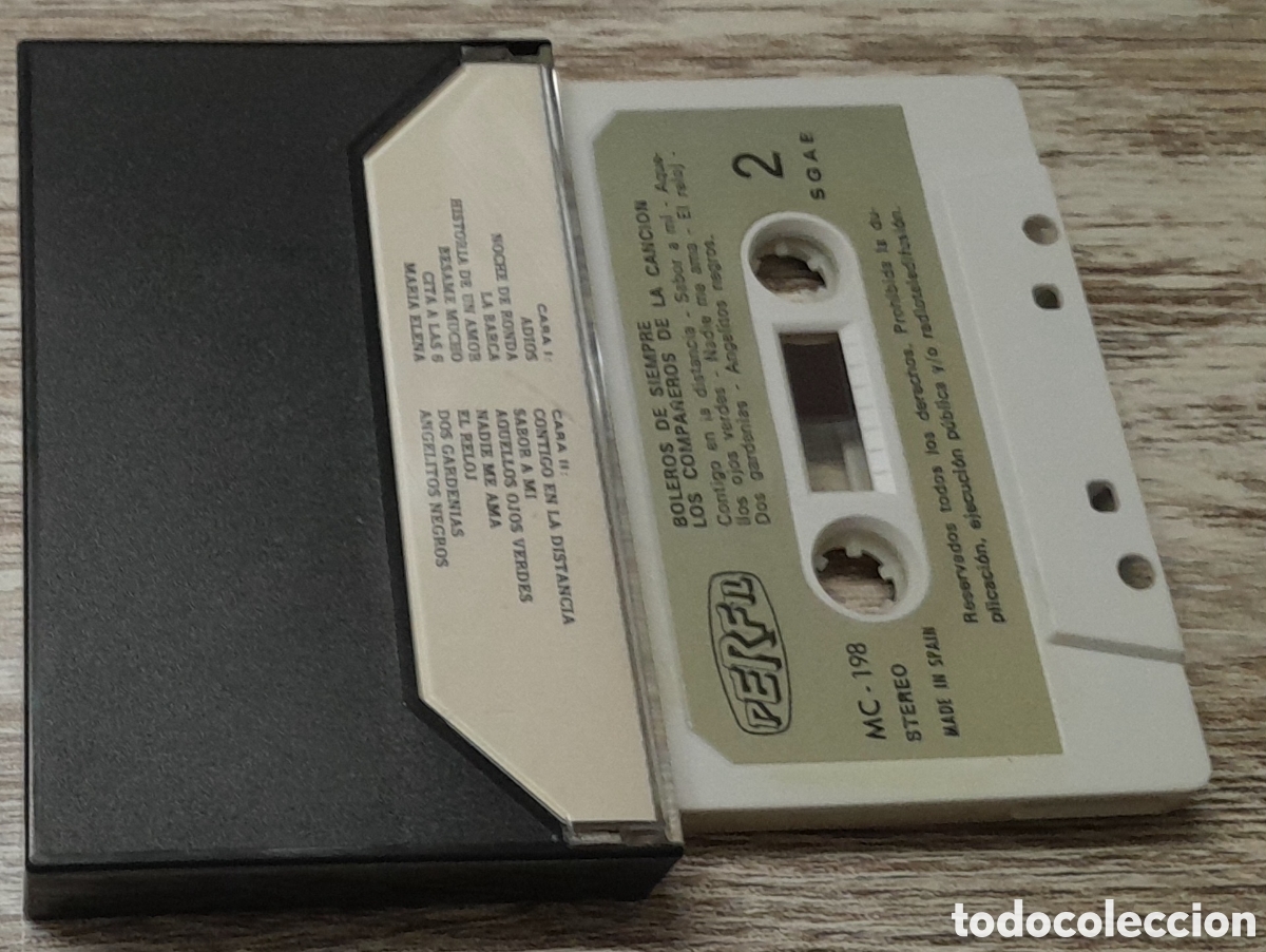 Casetes antiguos: LOS COMPA&Ntilde;EROS DE LA CANCION - BOLEROS DE SIEMPRE - Foto 2