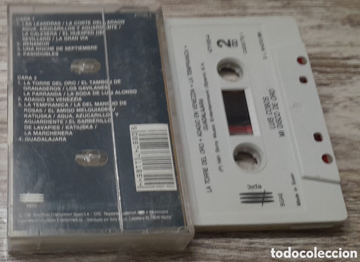 Casetes antiguos: LUIS COBOS - MI DISCO DE ORO - Foto 2